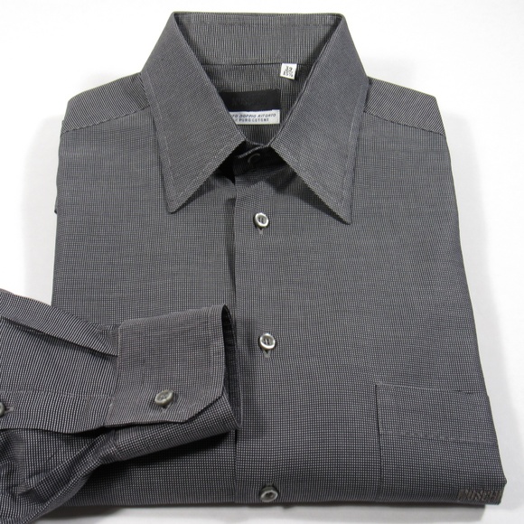 MOSCHINO UOMO Mens Shirt Dobby Print Size 39/Med - Picture 3 of 8